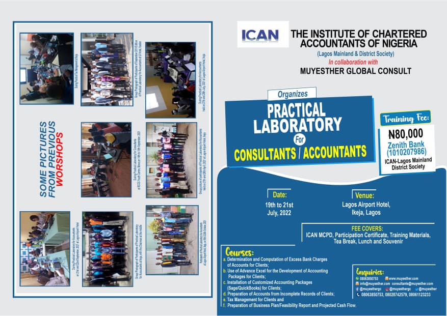 PRACTICAL LABORATORY FOR ACCOUNTANTS/CONSULTANTS FOR SECOND HALF YEAR OF 2022